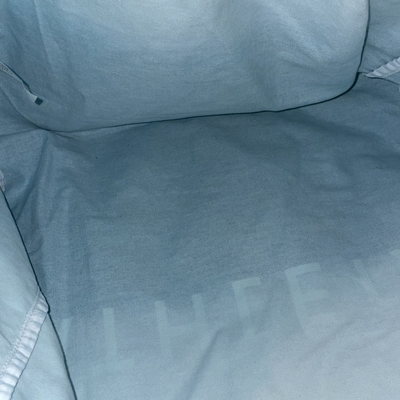 Athleta Blue & White Tie Dye Gradient Tote Bag. Double Handles. - Picture 4 of 4